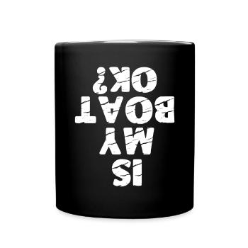 Rowboot Der Crew Boot Rowboot Rower Rowes Rower - Tasse einfarbig - Schwarz - Vorne