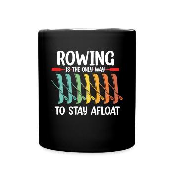 Rowboot Der Crew Boot Rowboot Rower Rowes Rower - Tasse einfarbig - Schwarz - Vorne