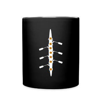 Rowboot Der Crew Boot Rowboot Rower Rowes Rower - Tasse einfarbig - Schwarz - Vorne