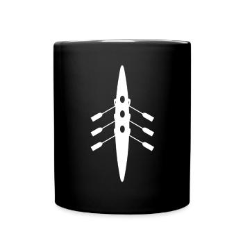 Rowboot Der Crew Boot Rowboot Rower Rowes Rower - Tasse einfarbig - Schwarz - Vorne