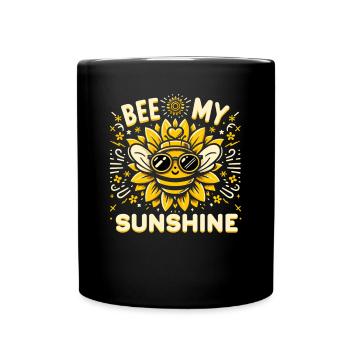Bienenliebhaber Bienenzüchter Naturfreunde Imker - Tasse einfarbig - Schwarz - Vorne