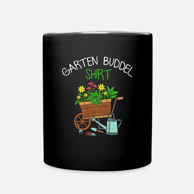 Garten Buddel - Tasse einfarbig - Schwarz