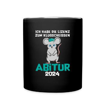 High School Diploma 2024 Graduation License to Wisecrack - Full Colour Mug - black - Front