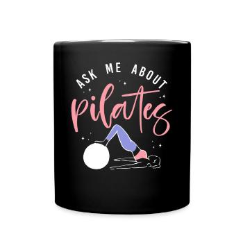 Instructeur de Pilates Enseignant Demandez-moi - Mug uni - noir - Devant