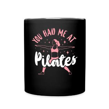 Pilates Instructor Teacher Girl - Full Colour Mug - black - Front
