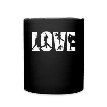 T-Ball LOVE Tee-ball Lover Tee-ball Player - Tasse einfarbig - Schwarz - Vorne