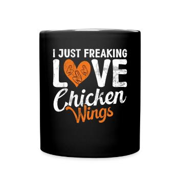 Chicken Wings Gifts - Tasse einfarbig - Schwarz - Vorne