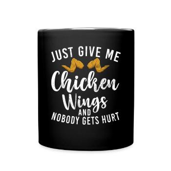 Cadeaux d’ailes de poulet - Mug uni - noir - Devant