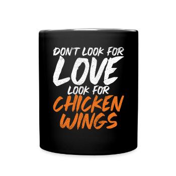 Cadeaux d’ailes de poulet - Mug uni - noir - Devant
