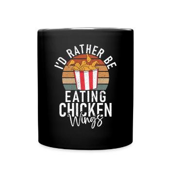 Cadeaux d’ailes de poulet - Mug uni - noir - Devant