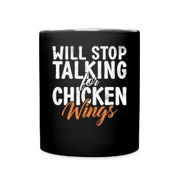 Chicken Wings Gifts - Full Colour Mug - black - Front