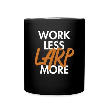 Travailler moins GN Plus d’armes d’armure de GN - Mug uni - noir - Devant