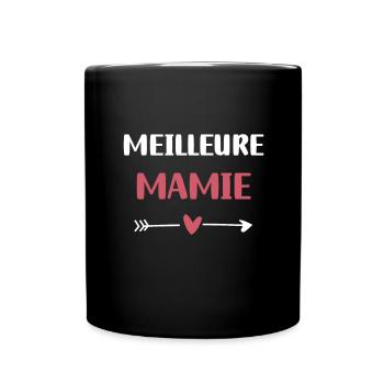 Best Granny Heart Grandma - Full Colour Mug - black - Front