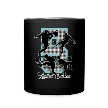 5e anniversaire Football - Mug uni - noir - Devant