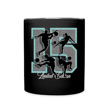 15th Birthday Football - Full Colour Mug - black - Front