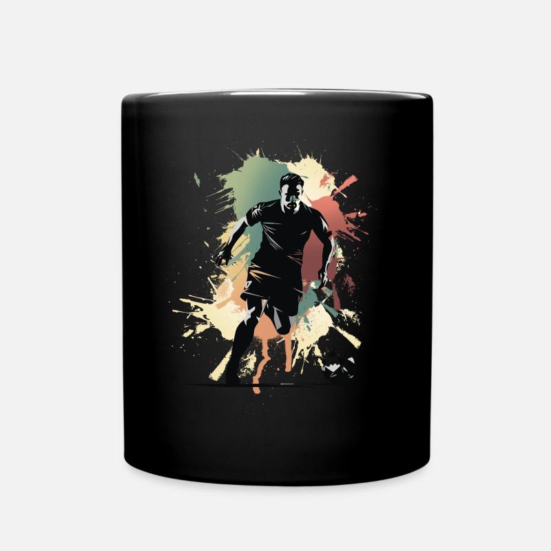 Joueurs de football - Mug uni - noir
