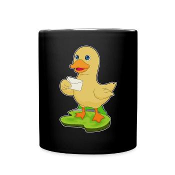 Duck Letter - Full Colour Mug - black - Front