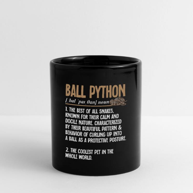 Ball Python Schlange Königspython Tasse einfarbig