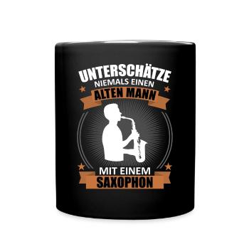 Alto, Wise, Saxophone – Inégalé - Mug uni - noir - Devant