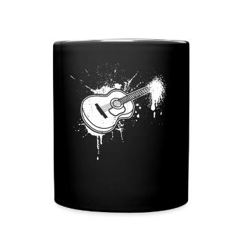 Guitar Drawing - Full Colour Mug - black - Front