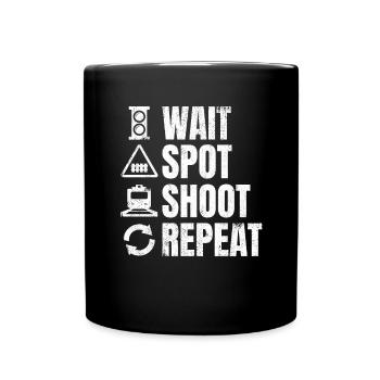 Horaires de Trainspotter - Mug uni - noir - Devant