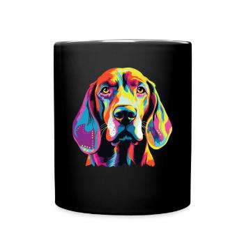 Aquarelles Coloré Américain Anglais - Mug uni - noir - Devant