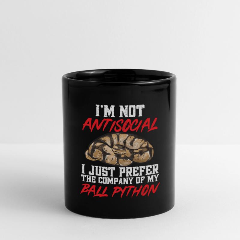 Ball Python Schlange Königspython Tasse einfarbig