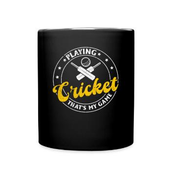 Jouer au cricket, c’est mon jeu - Cricketing Cricke - Mug uni - noir - Devant