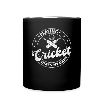 Jouer au cricket, c’est mon jeu - Cricketing Cricke - Mug uni - noir - Devant
