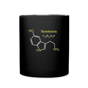 Sérotonine Molécule - Mug uni - noir - Devant