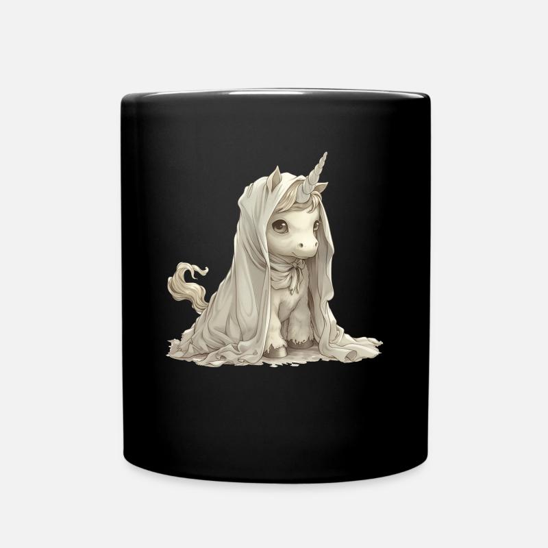 Einhorn Halloween Japanisches Einhorn - Tasse einfarbig - Schwarz