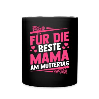 Mom Mother's Day Mom - Full Colour Mug - black - Front