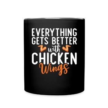Chicken Wings Gifts - Full Colour Mug - black - Front