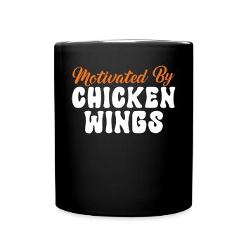 Chicken Wings Gifts - Tasse einfarbig - Schwarz - Vorne