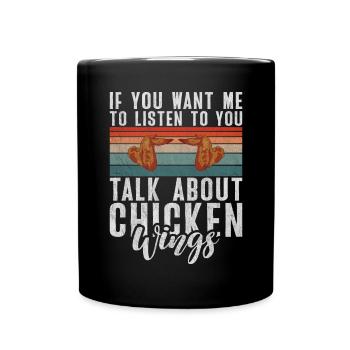 Chicken Wings Gifts - Full Colour Mug - black - Front