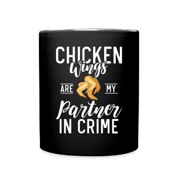 Chicken Wings Gifts - Full Colour Mug - black - Front