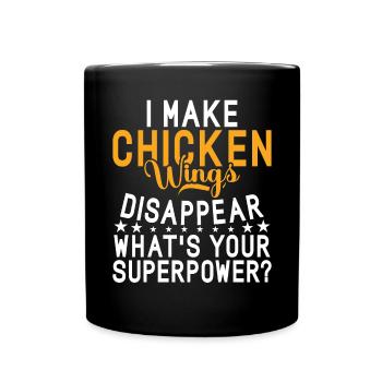 Cadeaux d’ailes de poulet - Mug uni - noir - Devant