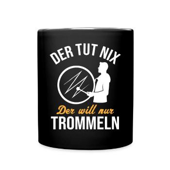 Harmless Drummer Drums Humor - Full Colour Mug - black - Front