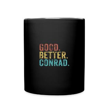 Good better Conrad - Tasse einfarbig - Schwarz - Vorne