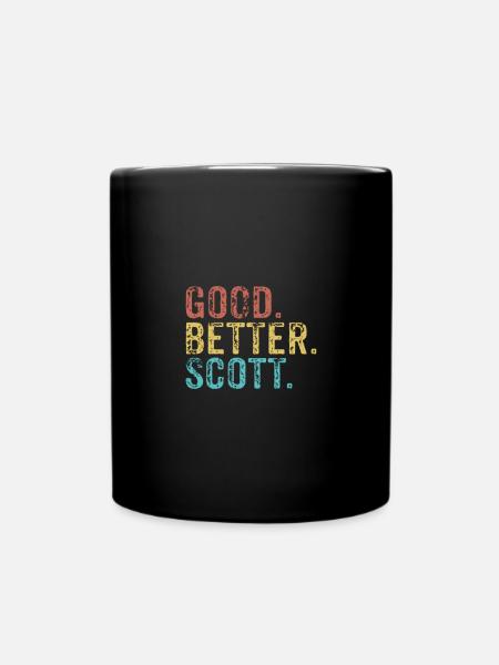 Good better Scott - Tasse einfarbig - Schwarz