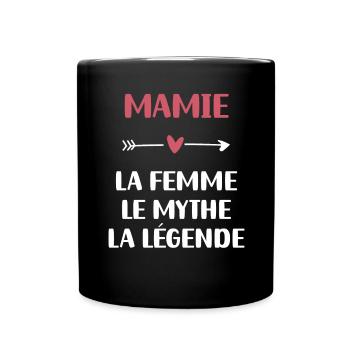 Oma Mythos Legende Oma - Tasse einfarbig - Schwarz - Vorne