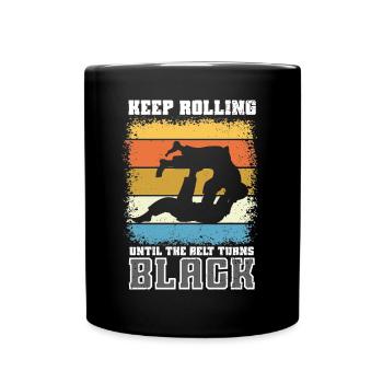 Brazilian Jiu Jitsu BJJ MMA Grappling - Full Colour Mug - black - Front