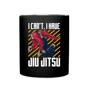 Brazilian Jiu Jitsu BJJ MMA Grappling - Full Colour Mug - black - Front