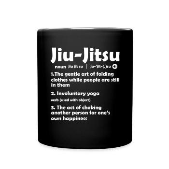 Brazilian Jiu Jitsu BJJ MMA Grappling - Full Colour Mug - black - Front