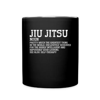 Brazilian Jiu Jitsu BJJ MMA Grappling - Full Colour Mug - black - Front