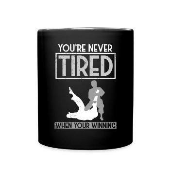 Brazilian Jiu Jitsu BJJ MMA Grappling - Full Colour Mug - black - Front