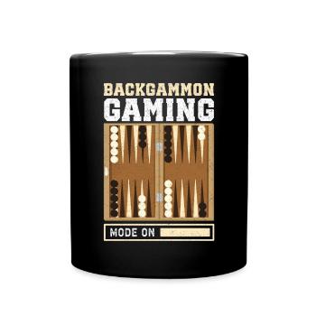 Jeu de société de backgammon Cadeau de joueur de backgammon - Mug uni - noir - Devant