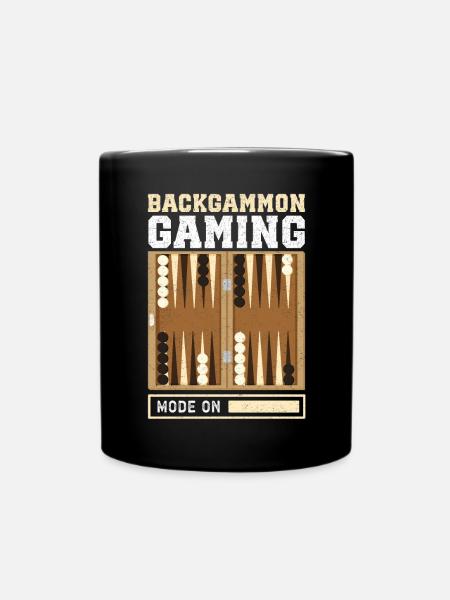 Backgammon Brettspiel Backgammon Spieler Geschenk - Tasse einfarbig - Schwarz
