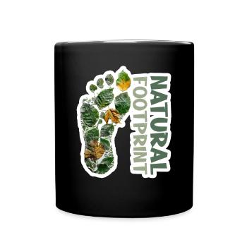 Autumnal Footprint Environment Climate Shirt - Full Colour Mug - black - Front