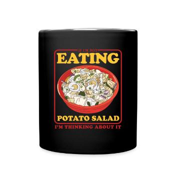 Salade de pommes de terre Härdöpfelsalat Cadeau - Mug uni - noir - Devant